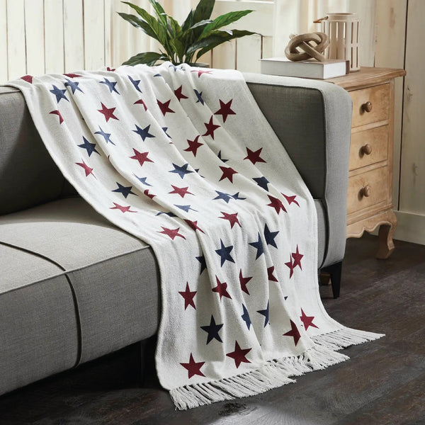 White Star Woven Throw
