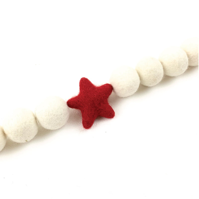 *SALE!* Felt Ball and Star Garland