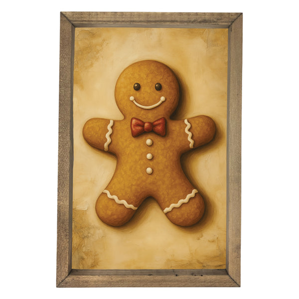Gingerbread Man Cookie <br>Framed Art