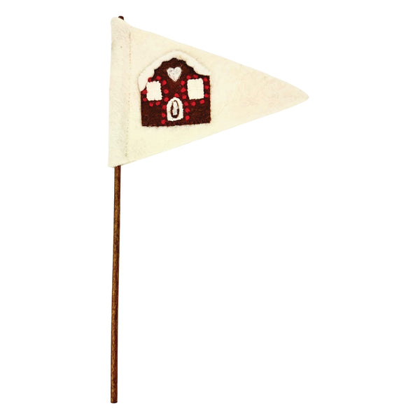 Gingerbread House Felt Flag
