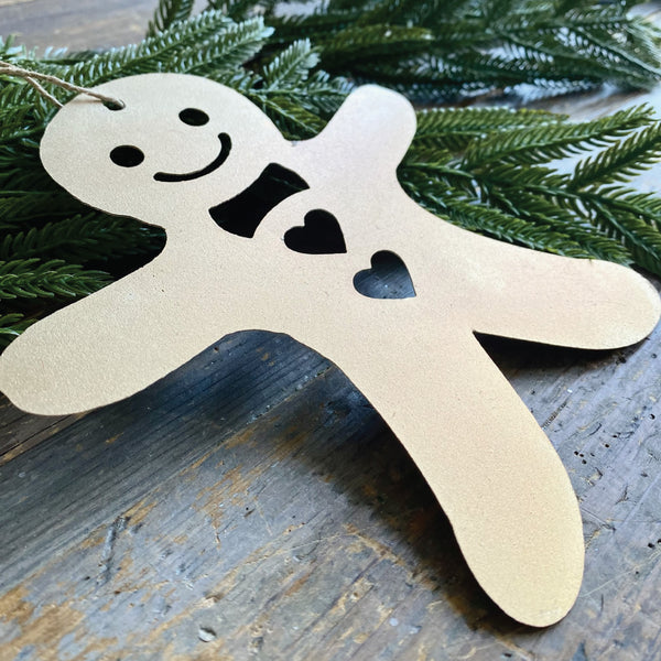 Cutout Gingerbread Man Ornament