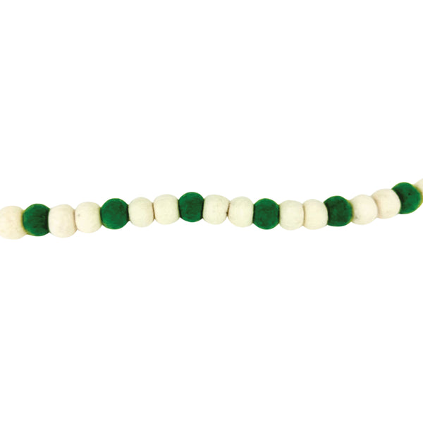 Green Felt Ball Garland