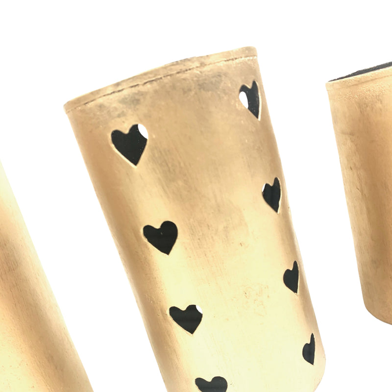 Heart Candle Canisters