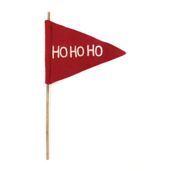 Ho Ho Ho Felt Flag