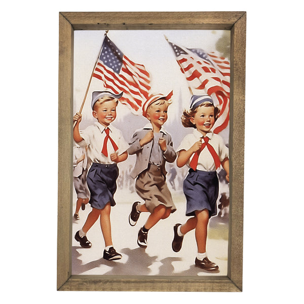 Vintage Parade Kids <br>Framed Art