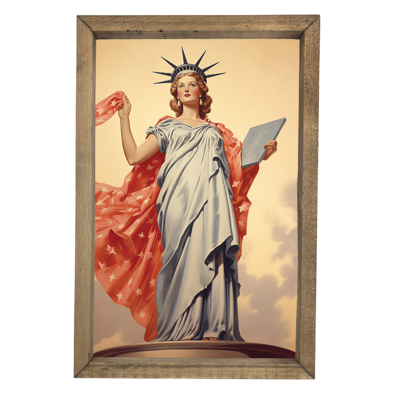 Lady Liberty with Sash <br>Framed Art