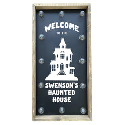 Personalized Haunted House <br>Light Box