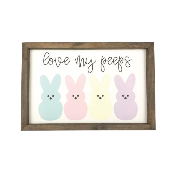 *CLOSEOUT* Love My Peeps <br>Framed Saying