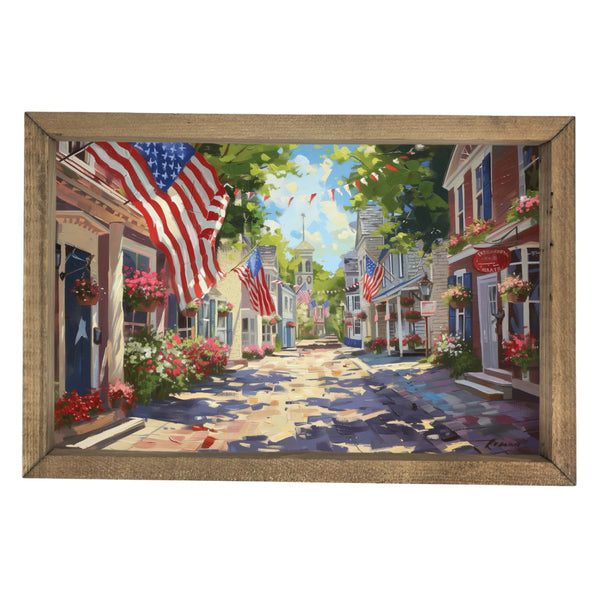 Americana Street <br>Framed Art