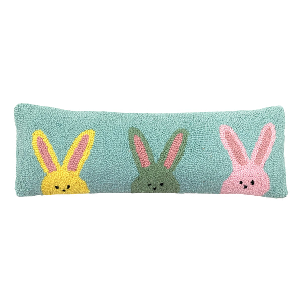 Three Bunny Hook Pillow