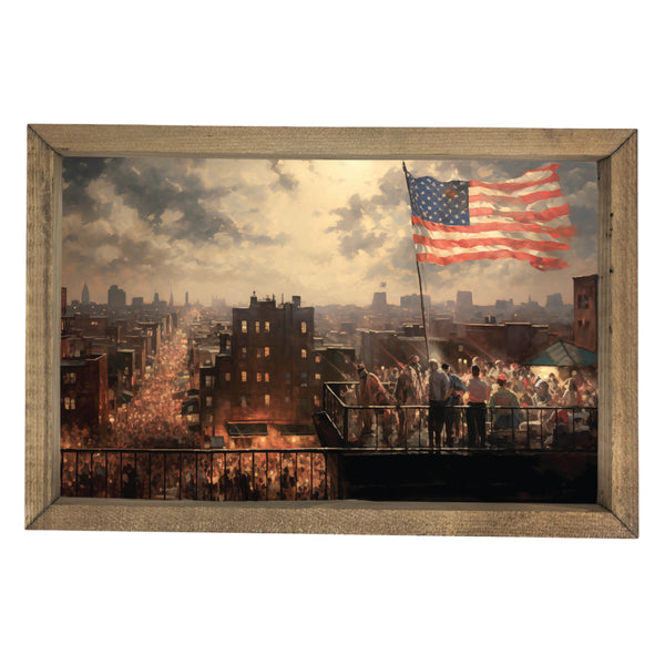 Rooftop Celebration <br>Framed Art