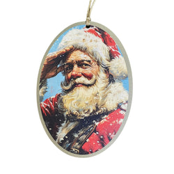 Santa Salute Ornament