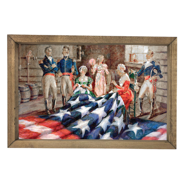 Sewing the Stars <br>Framed Art