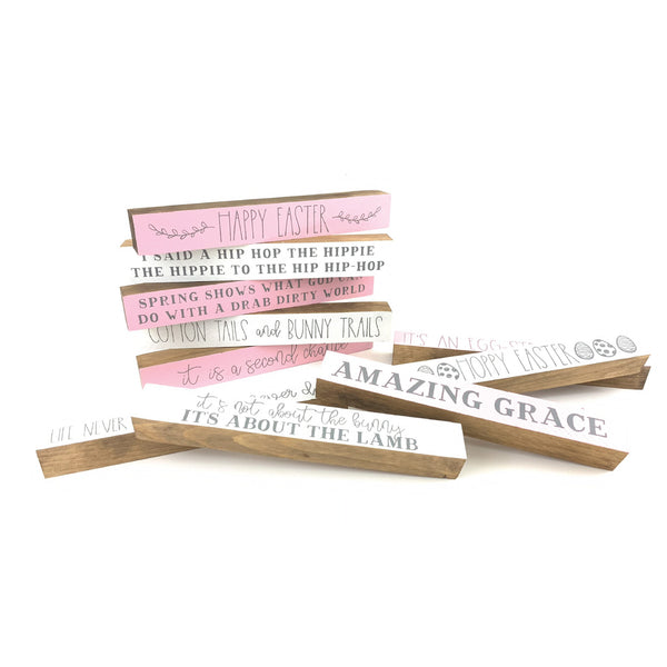 *CLOSEOUT* Hoppy Easter <br>Shelf Saying