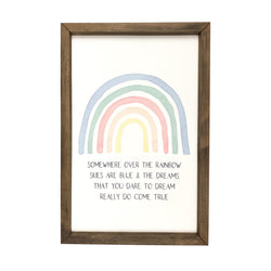 *CLOSEOUT* Somewhere Over The Rainbow <br>Framed Art