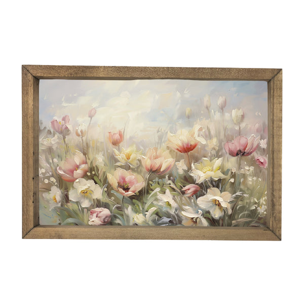 Spring Flower Field <br>Framed Art