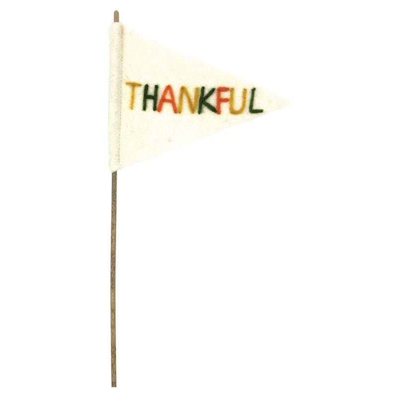 Thankful Felt Flag