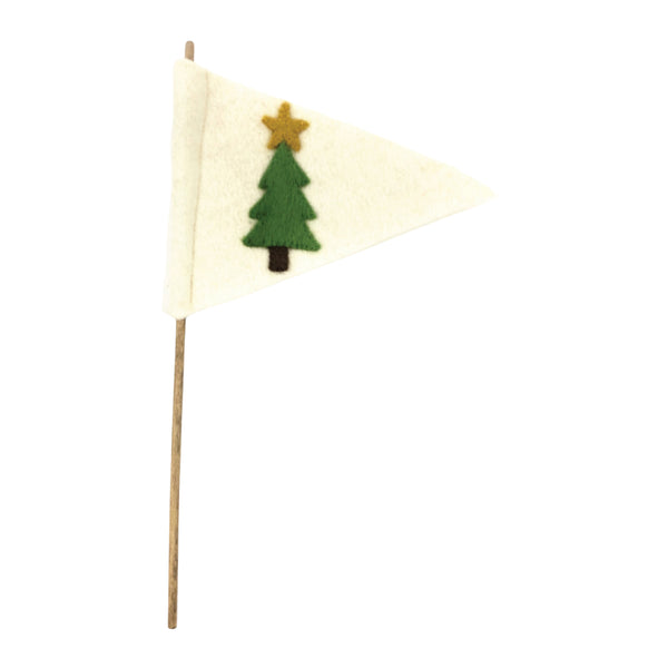 Christmas Tree Felt Flag