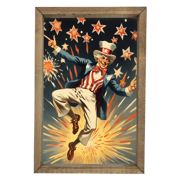 Uncle Sam Heel Click <br>Framed Art