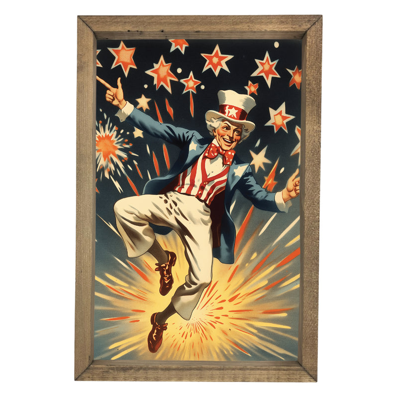 Uncle Sam Heel Click <br>Framed Art