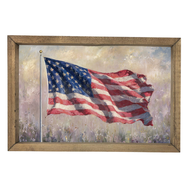 Waving Flag <br>Framed Art