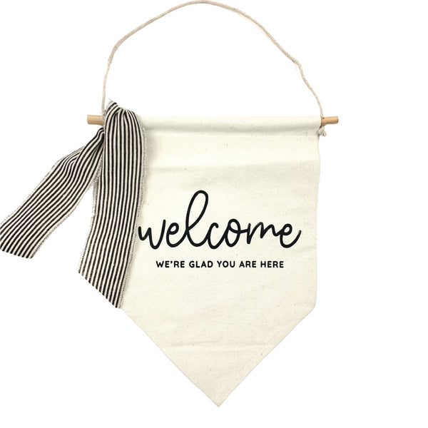 Welcome We're Glad You're Here <br>Pennant