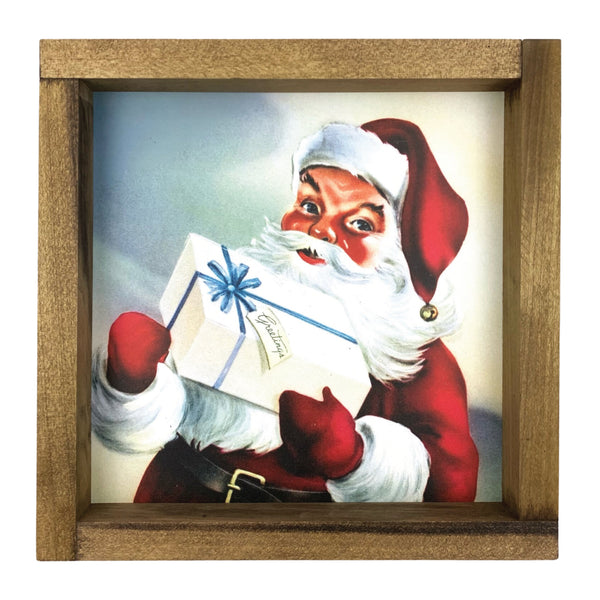 *SALE!* Vintage Santa with Delivery <br>Framed Art