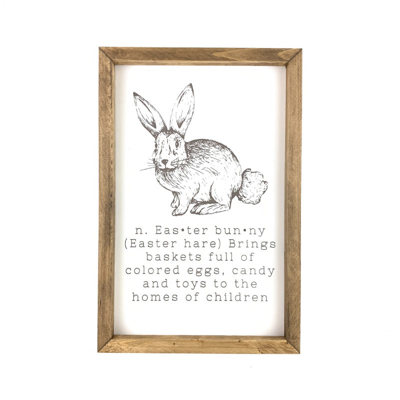 Easter Bunny Definition <br>Framed Saying