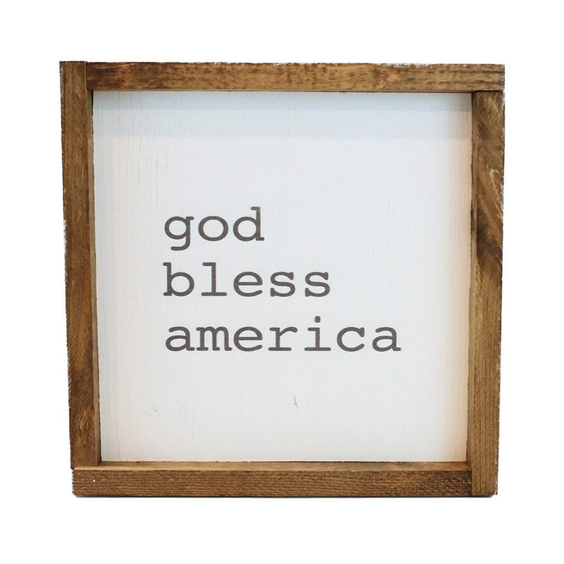 God Bless America Framed Art