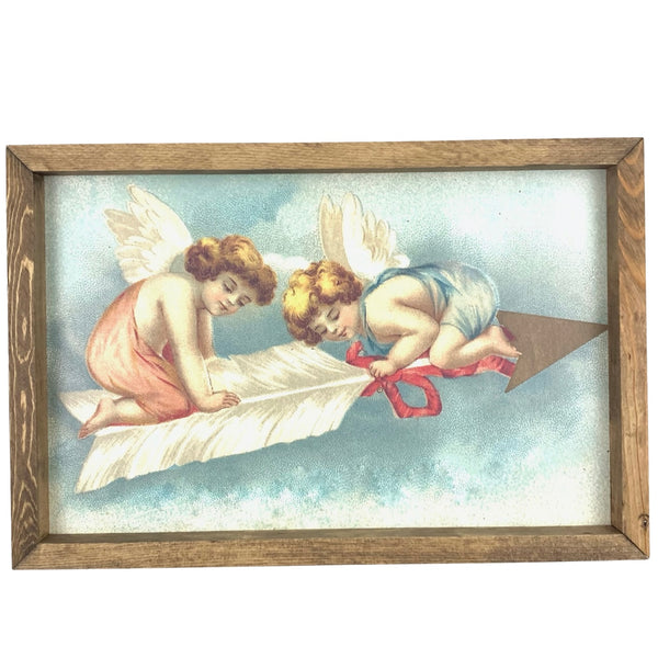 Cupids on Arrow <br>Framed Art