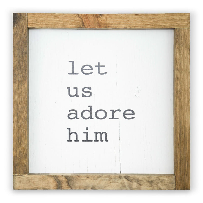 Let Us Adore Him <br>Framed Print
