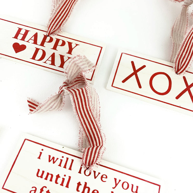 Valentines Sign Ornaments