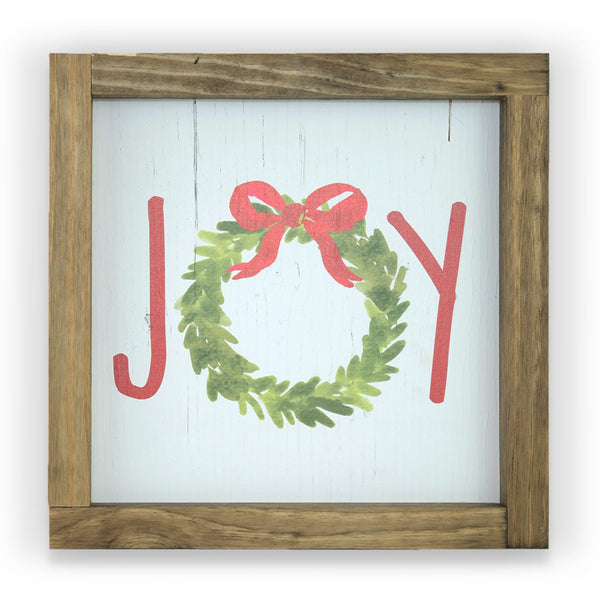 Joy Wreath <br>Framed Print