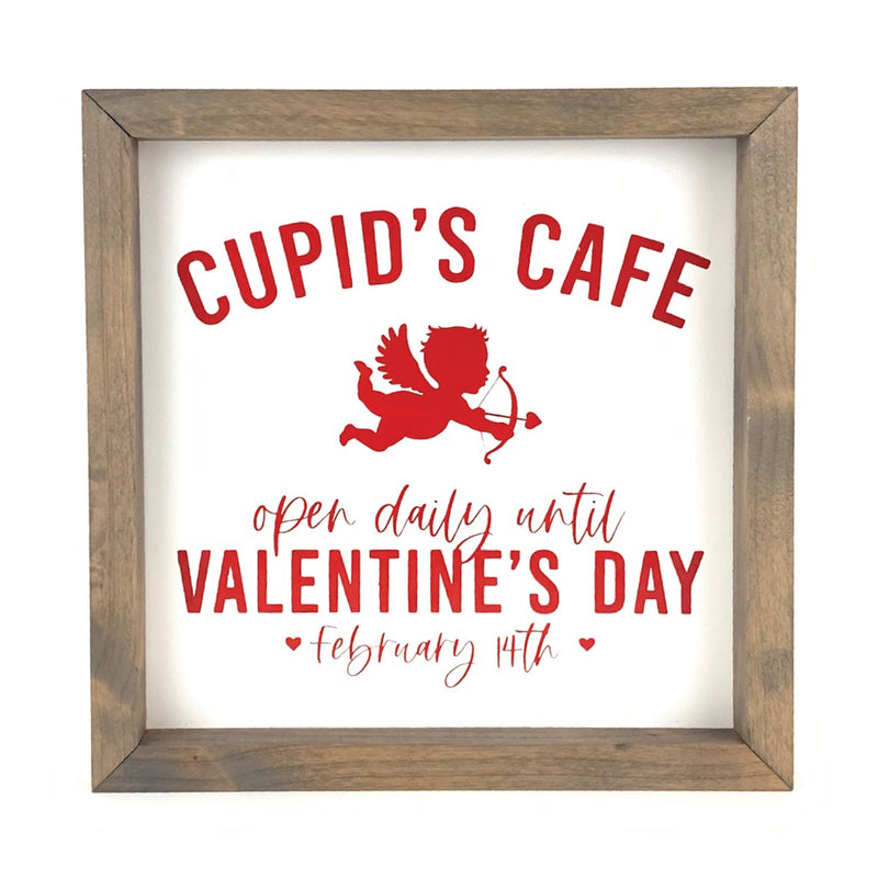 Cupid's Cafe <br>Framed Saying