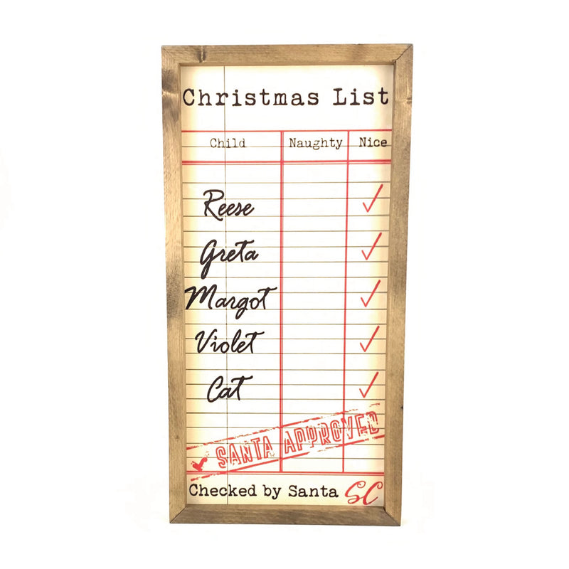 Christmas List <br>Personalized Art