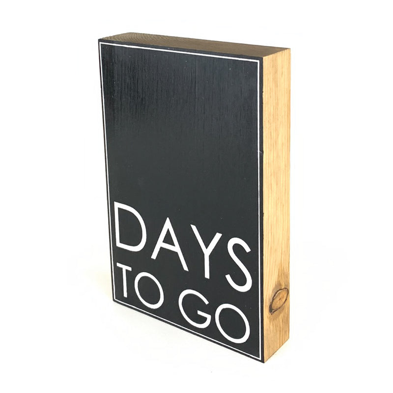 Days To Go Vertical Countdown <br>Shelf Block