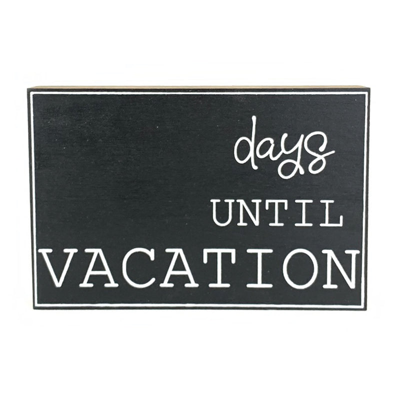 Days Until Vacation Large Countdown <br>Shelf Block