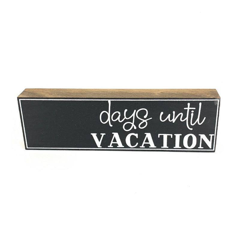 Days Until Vacation Countdown <br>Shelf Block
