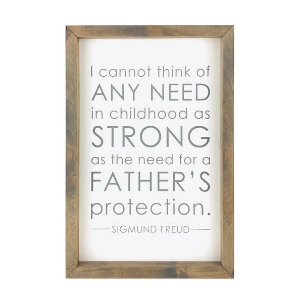A Father's Protection <br>Framed Saying