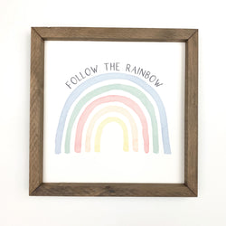 Follow The Rainbow <br>Framed Art