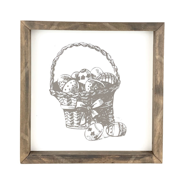 Vintage Easter Basket <br>Framed Art