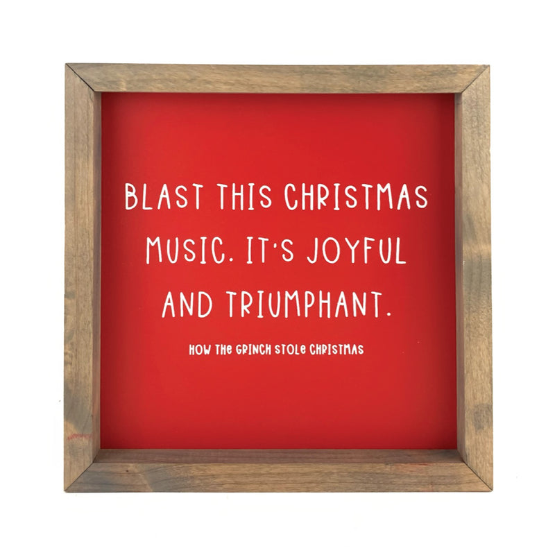 Blast This Christmas Music <br>Framed Print