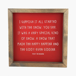 A Very Special Kind Of Snow <br>Framed Print
