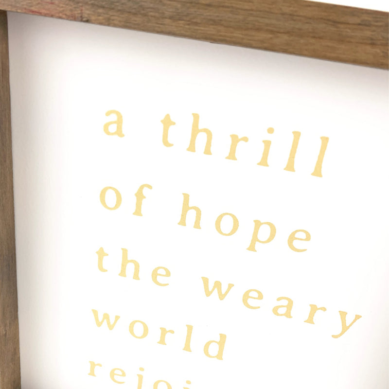 A Thrill of Hope <br>Framed Print