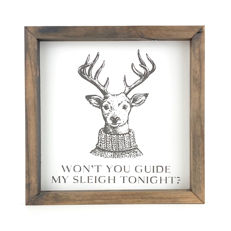 Won't You Guide My Sleigh Tonight <br>Framed Print