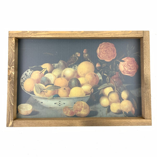 Fruit in a Porcelain Bowl <br>Framed Art