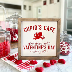 Cupid's Cafe <br>Framed Saying