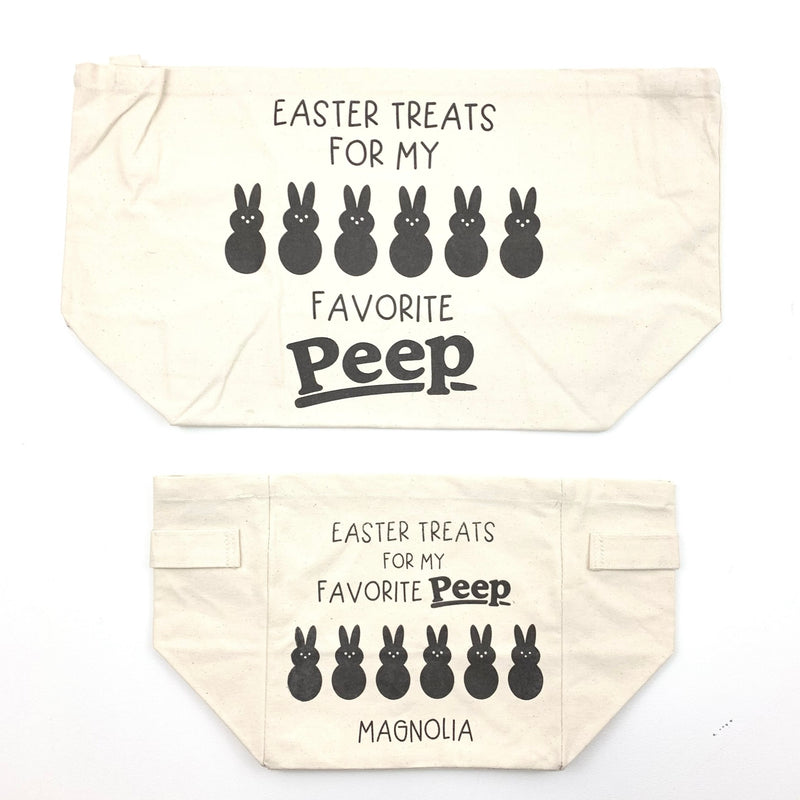 Personalized Favorite Peep <br>Canvas Easter Basket