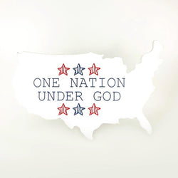 One Nation Under God <br>USA Cutout
