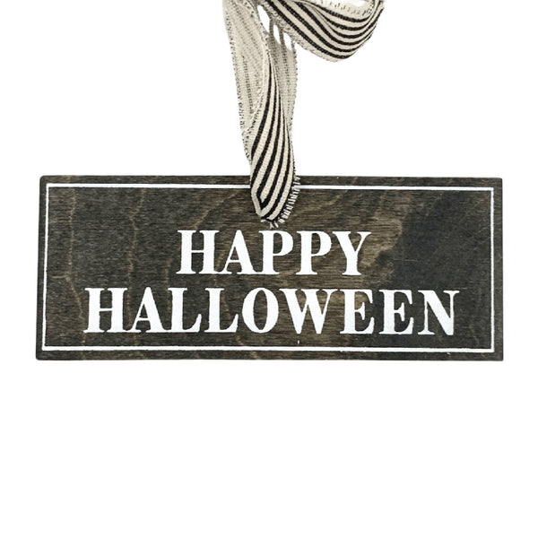 Happy Halloween Sign Ornament
